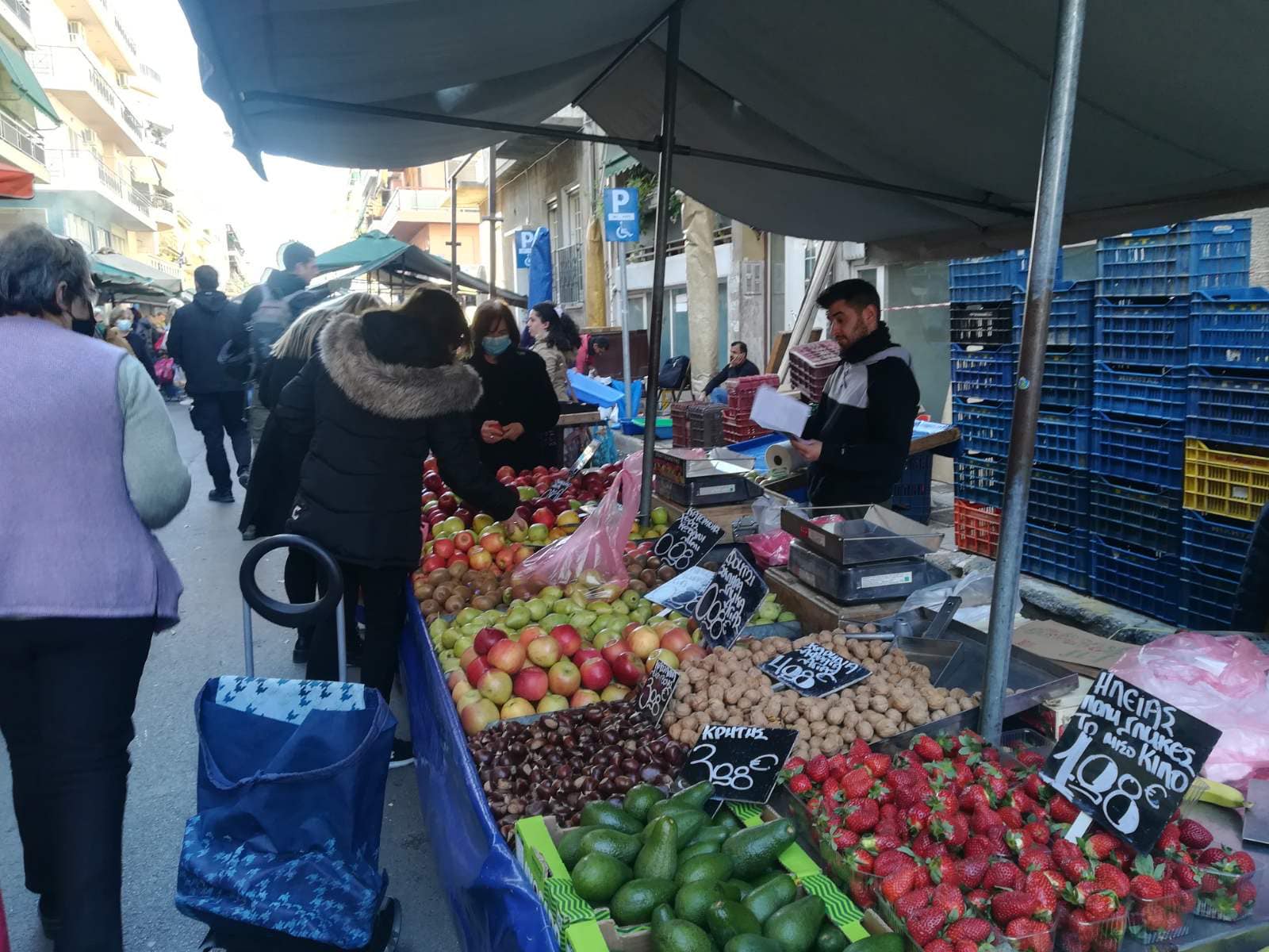 Σεπόλια Παρέμβαση σε λαϊκή αγορά