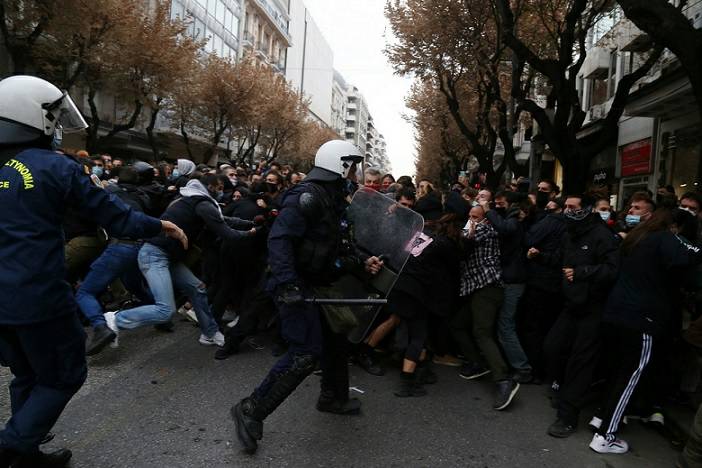 Συγκέντρωση αλληλεγγύης στους έξι συλληφθέντες της 17 Νοέμβρη του 2020