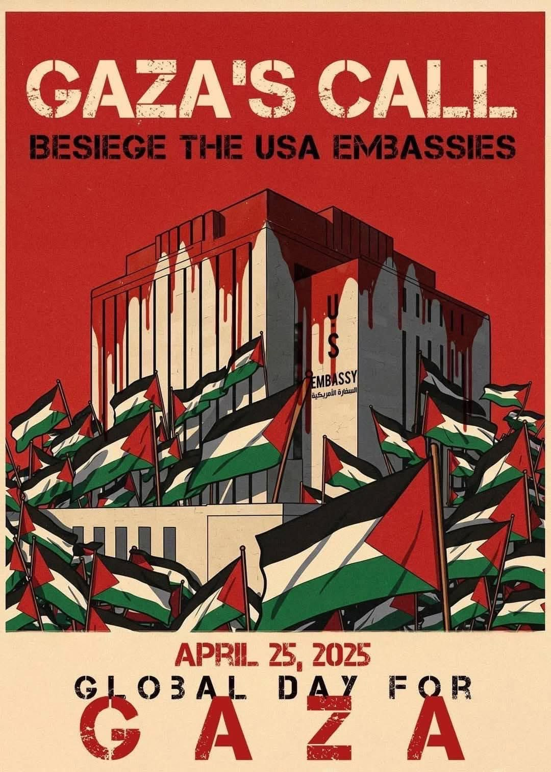 Global Day of Action for Palestine – 25th April – καλέσματα Αθήνα & Θεσσαλονίκη σε αλληλεγγύη με την Παλαιστίνη & για την συμμετοχή των ΗΠΑ στη γενοκτονία [Αναλυτικό κάλεσμα από “ΟΡΓΑΝΩΣΕΙΣ ΚΑΙ ΣΥΛΛΟΓΙΚΟΤΗΤΕΣ, ΜΕΛΗ ΤΗΣ ΠΑΛΑΙΣΤΙΝΙΑΚΗΣ ΚΟΙΝΟΤΗΤΑΣ ΘΕΣΣΑΛΟΝΙΚΗΣ”]